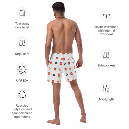 Reel Hurricane Warning swim trunks (Light Silver)